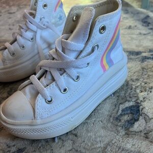 Converse girls high tops. Size 11 (toddler)